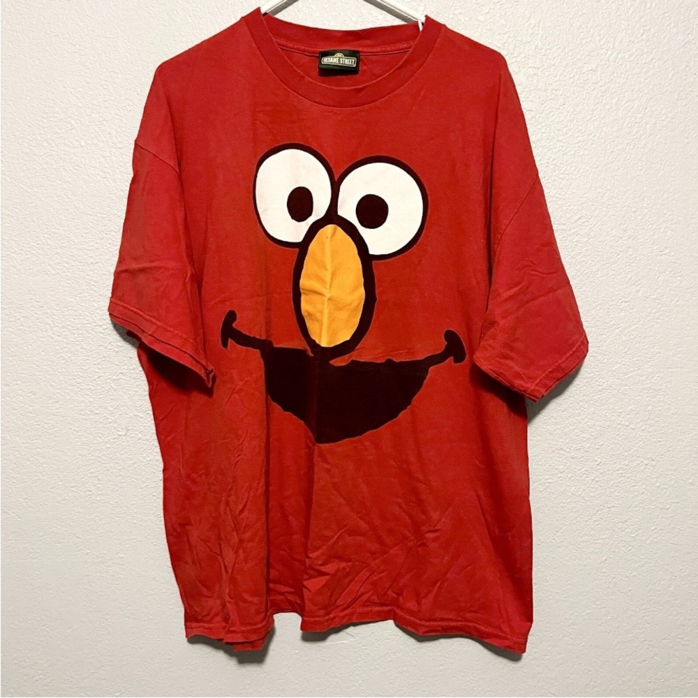 Sesame Street Adult Red Elmo Graphic T-Shirt Size 2XL Authentic